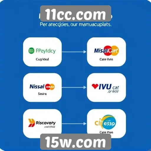 Os métodos de pagamento disponíveis no 11cc.com